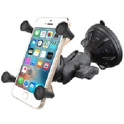 RAM® X-Grip® Phone Mount with RAM® Twist-Lock™ Low Profile Suction Base RAPB1662AUN7U