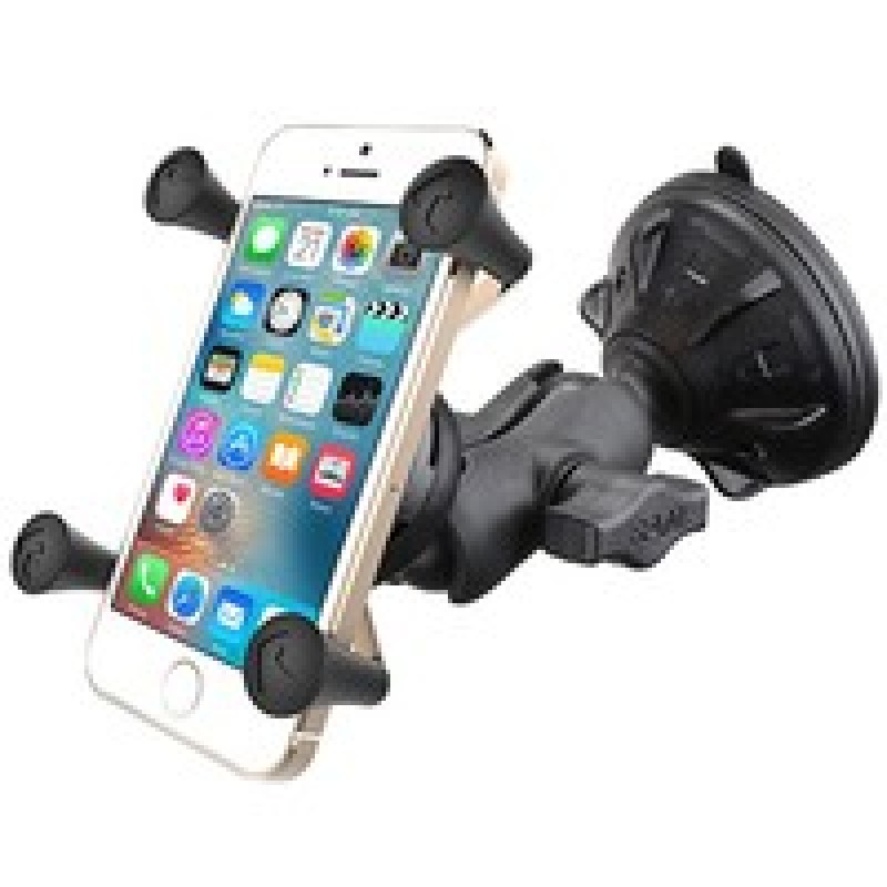RAM® X-Grip® Phone Mount with RAM® Twist-Lock™ Low Profile Suction Base RAPB1662AUN7U