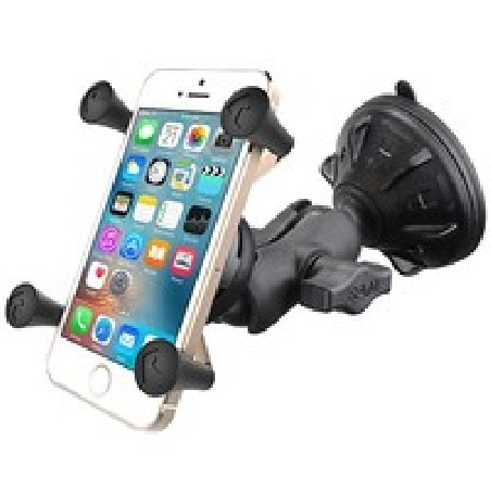 RAM® X-Grip® Phone Mount with RAM® Twist-Lock™ Low Profile Suction Base RAPB1662AUN7U
