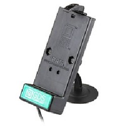 GDS® Powered Type-C Phone Dock with RAM® Lil Buddy™ Adhesive Dash Mount RAPSB180GDSDOCKV1CU