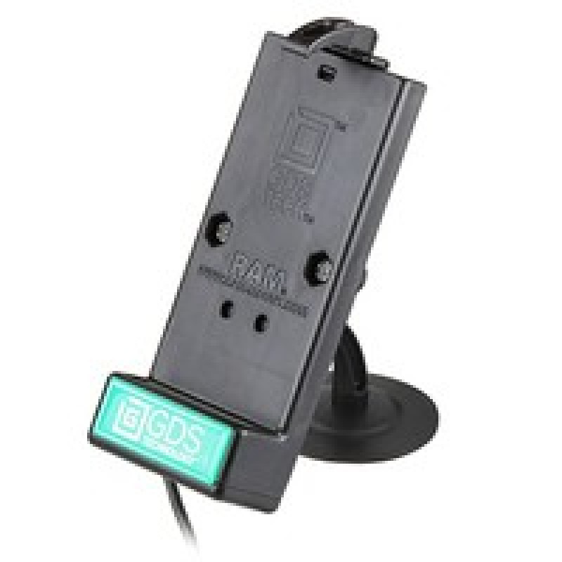 GDS® Powered Type-C Phone Dock with RAM® Lil Buddy™ Adhesive Dash Mount RAPSB180GDSDOCKV1CU