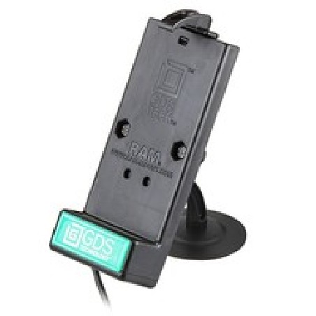 GDS® Powered Type-C Phone Dock with RAM® Lil Buddy™ Adhesive Dash Mount RAPSB180GDSDOCKV1CU