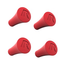 RAM® X-Grip® Red Rubber Cap 4-Pack