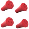 RAM® X-Grip® Red Rubber Cap 4-Pack
