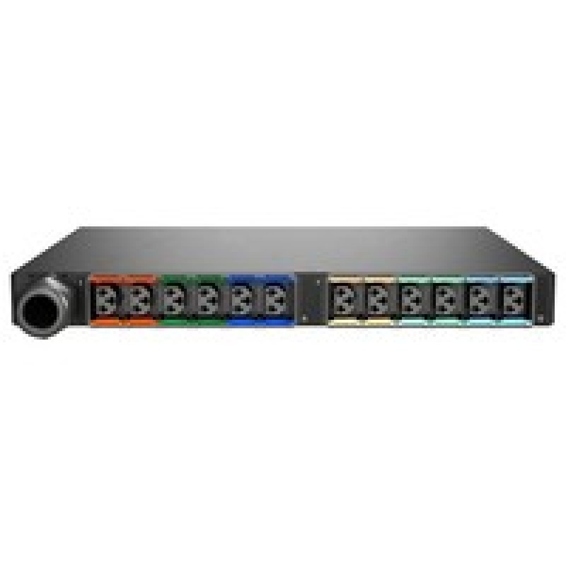 Vertiv Geist Rack PDU, Monitored (Outlet Level), EC, 1U, input IEC 60309 230/400V 3x32A, combi outlets (12)C13 or C19