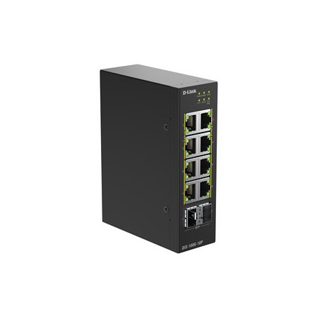 D-Link 10-Port GB Industrial PoE+/Unmagd.Switch With 2 X 25G SFP+