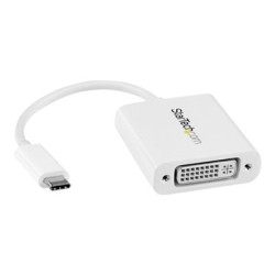 USB-C TO DVI ADAPTER - WHITE/USB-C DVI VIDEO CONVERTER-WHITE