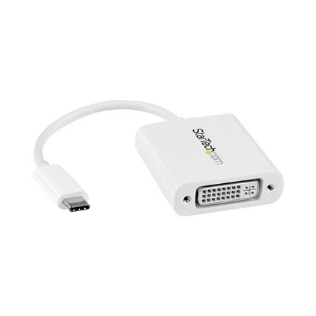 Startech USB-C TO DVI Adapter - White/USB-C DVI Video Converter-White