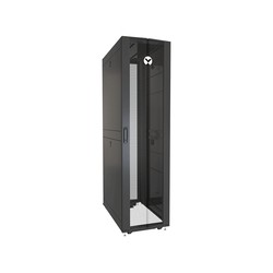Rack 48U 2265mm (96.16”)H x 800mm (31.50”)W x 1115mm (43.89”)D with Perf. Front Door, Perf. Split Rear Doors, Black gray