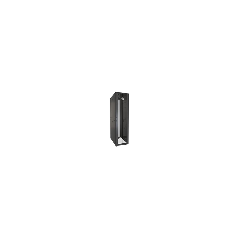 Rack 48U 2265mm (96.16”)H x 800mm (31.50”)W x 1115mm (43.89”)D with Perf. Front Door, Perf. Split Rear Doors, Black gray