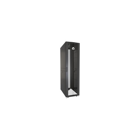 Rack 48U 2265mm (96.16”)H x 800mm (31.50”)W x 1115mm (43.89”)D with Perf. Front Door, Perf. Split Rear Doors, Black gray