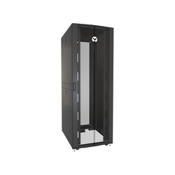 Rack 48U 2265mm (96.16”)H x 600mm (23.62”)W x 1115mm (43.89”)D with Perf. Front Door, Perf. Split Rear Doors, Black gray