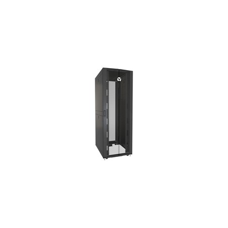 Rack 48U 2265mm (96.16”)H x 600mm (23.62”)W x 1115mm (43.89”)D with Perf. Front Door, Perf. Split Rear Doors, Black gray
