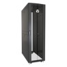 Rack 42U 1998mm (78.6”)H x 600mm (23.62”)W x 1215mm (47.83”)D with Perf. Front Door, Perf. Split Rear Doors, Black gray