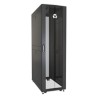 Rack 42U 1998mm (78.6”)H x 600mm (23.62”)W x 1115mm (43.89”)D with Perf. Front Door, Perf. Split Rear Doors, Black gray