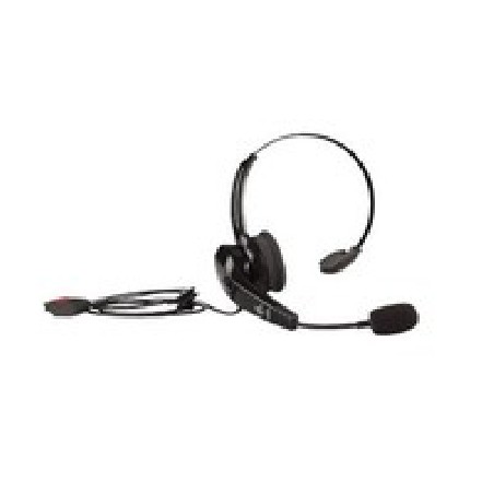 Zebra HS2100 Rugged Wired Headset (Over-The-Head Headband) Includes HS2100 Shortened Boom Module And HSX100 OTH Headband Module