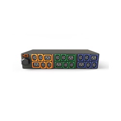 Vertiv Geist Rack PDU, Monitored (Unit Level), EC, 2U, input IEC 60309 230/400V 3x16A, locking outputs (12)C13 (6)C19