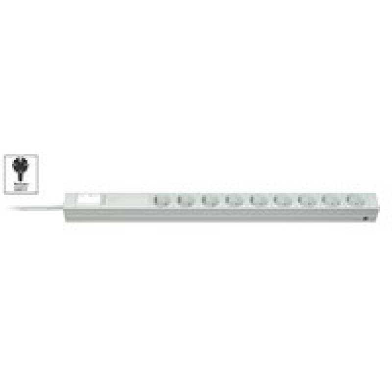 Vertiv Knürr DIS Rack PDU, Power Cleaner, 0U, input Schuko 230V 16A, outputs (9)Schuko 033120096