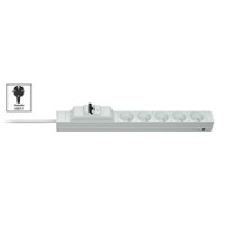 Vertiv Knürr DIS Rack PDU, Protector FI/LS, 0U/1U, input Schuko 230V 16A, outputs (5)UTE