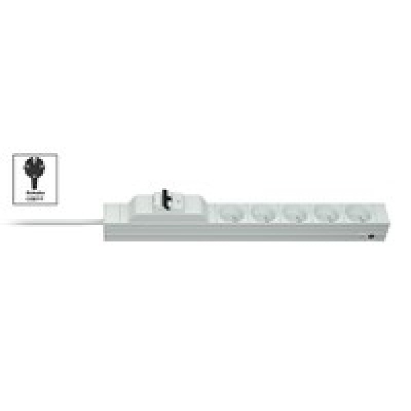 Vertiv Knürr DIS Rack PDU, Protector FI/LS, 0U/1U, input Schuko 230V 16A, outputs (5)UTE