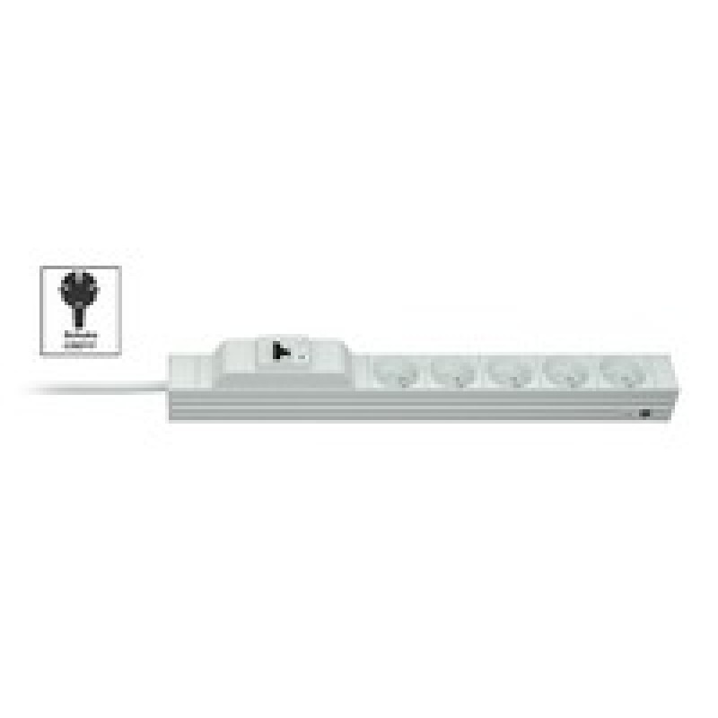 Vertiv Knürr DIS Rack PDU, Protector FI, 0U/1U, input Schuko 230V 16A, outputs (5)UTE