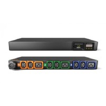 Vertiv Geist Rack PDU, Metered (upgradeable), 1U, input IEC 60309 230/400V 3x16A, locking outputs (6)C13 (3)C19