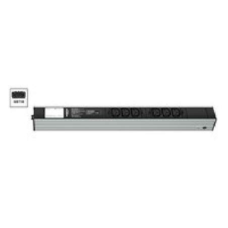 Vertiv Knürr DIS Rack PDU, Safety Standard, 0U/1U, input GST18 230V 16A, outputs (6)C13