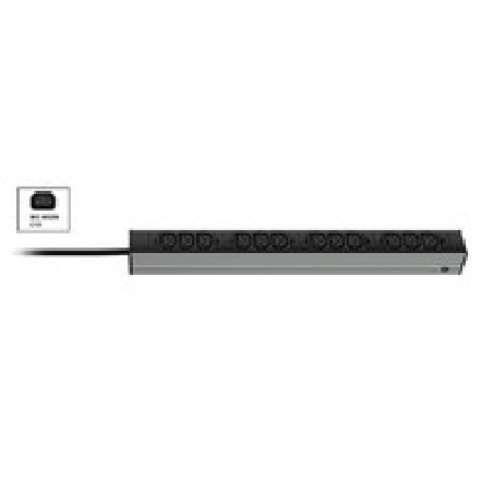 Vertiv Knürr DIS Rack PDU, IEC320, 0U/1U, input IEC 60320 C13 230V 10A, outputs (12)C13
