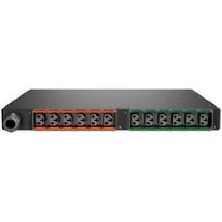 Vertiv Geist Rack PDU, Monitored (Outlet Level), EC, 1U, input IEC 60309 230V 32A, combi outputs (12)C13 or C19