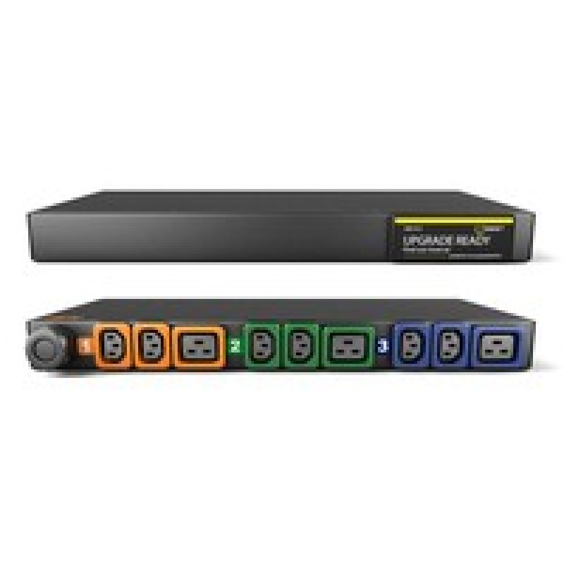 Vertiv Geist Rack PDU, Basic (upgradeable), 1U, input IEC 60309 230/400V 3x16A, locking outputs (6)C13 (3)C19