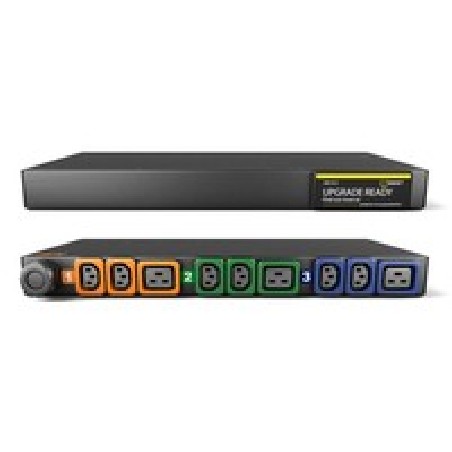 Vertiv Geist Rack PDU, Basic (upgradeable), 1U, input IEC 60309 230/400V 3x16A, locking outputs (6)C13 (3)C19