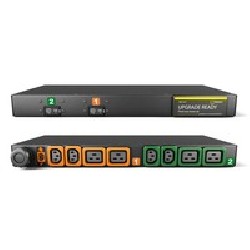 Vertiv Geist Rack PDU, Basic (upgradeable), 1U, input IEC 60309 230V 32A, locking outputs (4)C13 (4)C19 GI10048L