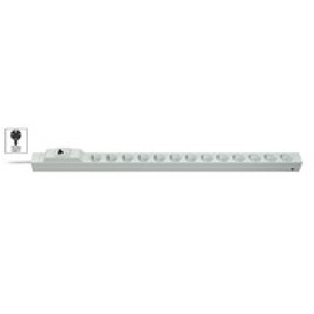Vertiv Knürr DIS Rack PDU, Protector FI, 0U, input Schuko 230V 16A, outputs (13)Schuko
