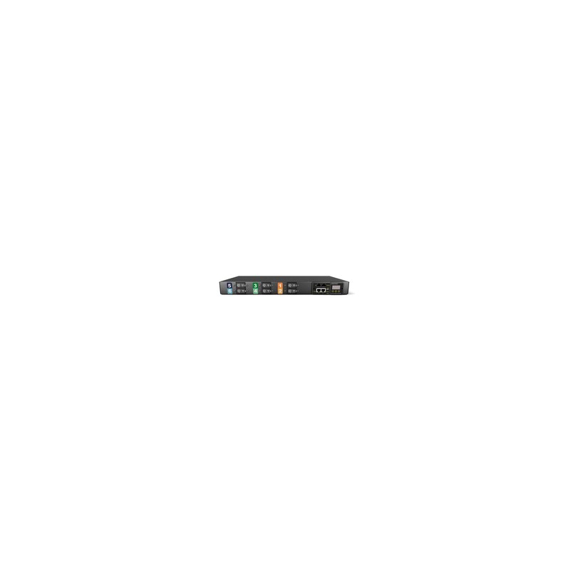 Vertiv Geist Rack PDU, Monitored (Unit Level), EC, 1U, input IEC 60309 230/400V 3x32A, locking outputs (6)C19