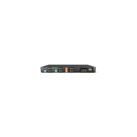 Vertiv Geist Rack PDU, Monitored (Unit Level), EC, 1U, input IEC 60309 230/400V 3x32A, locking outputs (6)C19