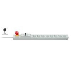 Vertiv Knürr DIS Rack PDU, Protector Emergency Stop Switch FI/LS, 0U, input Schuko 230V 16A, outputs (8)Schuko