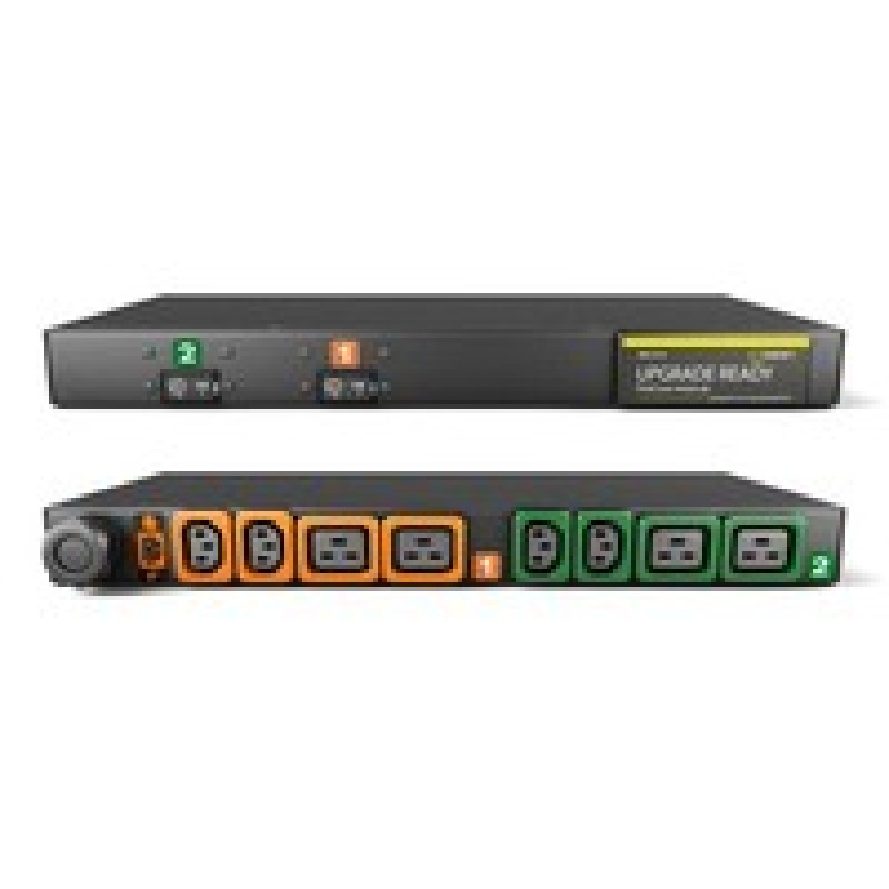 Vertiv Geist Rack PDU, Basic (upgradeable), 1U, input IEC 60309 230V 32A, locking outputs (4)C13 (4)C19 GI10047L