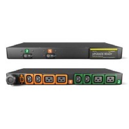 Vertiv Geist Rack PDU, Basic (upgradeable), 1U, input IEC 60309 230V 32A, locking outputs (4)C13 (4)C19 GI10047L