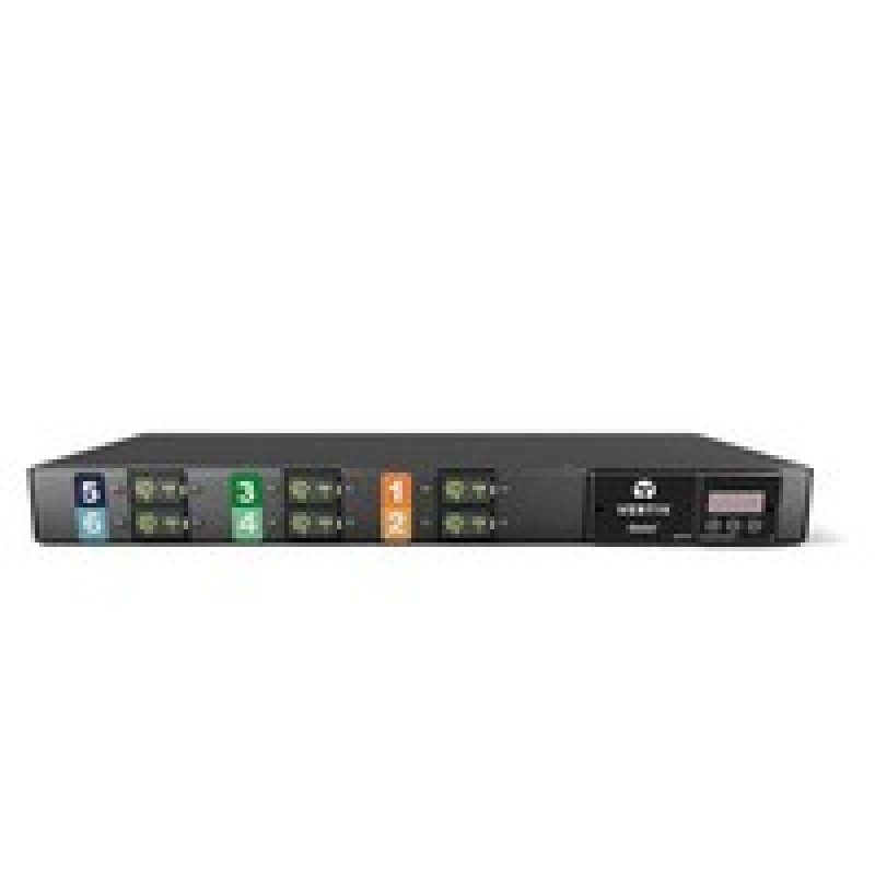 Vertiv Geist Rack PDU, Monitored (Unit Level), 1U, input IEC 60320 C20 power inlet 230V 16A, outputs (16)C13