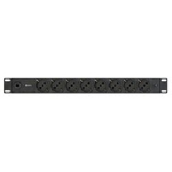 Vertiv Geist Rack PDU, Basic ,1U,10A,220V,C14*3m,Schuko*8,black