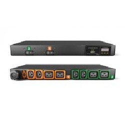Vertiv Geist Rack PDU, Metered (upgradeable), 1U, input IEC 60309 230V 32A, locking outputs (4)C13 (4)C19 GI10053L