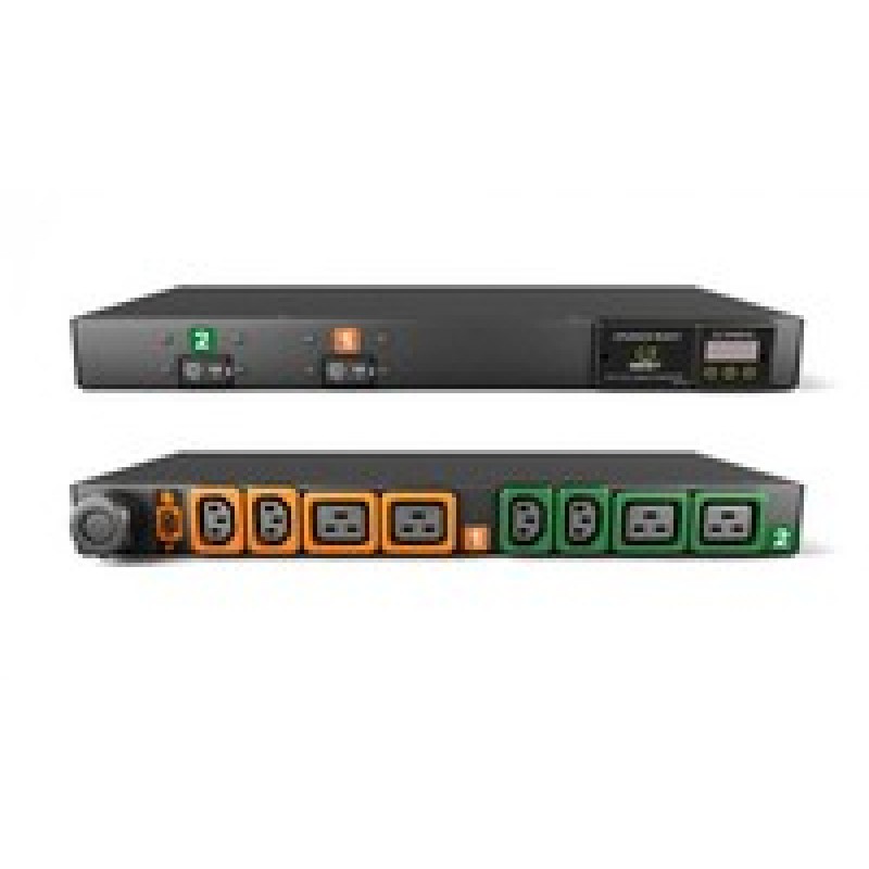 Vertiv Geist Rack PDU, Metered (upgradeable), 1U, input IEC 60309 230V 32A, locking outputs (4)C13 (4)C19 GI10053L