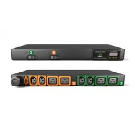 Vertiv Geist Rack PDU, Metered (upgradeable), 1U, input IEC 60309 230V 32A, locking outputs (4)C13 (4)C19 GI10053L