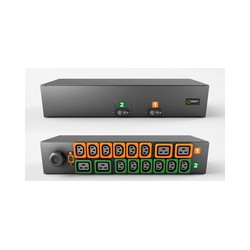 Vertiv Geist Rack PDU, Basic, 2U, input IEC 60309 230V 32A, locking outputs (12)C13 (4)C19