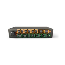 Vertiv Geist Rack PDU, Monitored (Unit Level), EC, 2U, input IEC 60309 230V 32A, locking outputs (12)C13 (4)C19