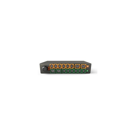 Vertiv Geist Rack PDU, Monitored (Unit Level), EC, 2U, input IEC 60309 230V 32A, locking outputs (12)C13 (4)C19