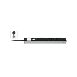Vertiv Knürr DIS Rack PDU, IEC320, 0U/1U, input Schuko 230V 16A, outputs (9)C13