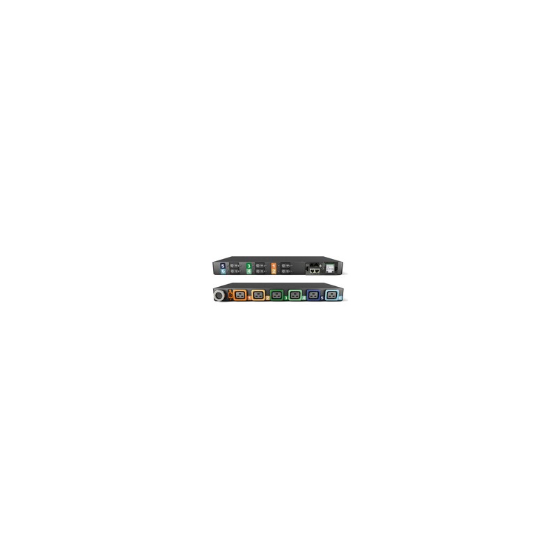 Vertiv Geist Rack PDU, Monitored (Unit Level), EC, 1U, input IEC 60309 230/400V 3x32A, locking outlets (6)C19