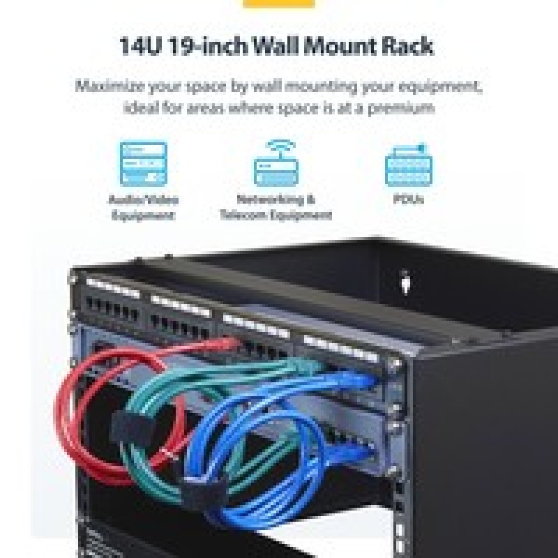 Startech 14U Wall-Mount Bracket/19 Wide Patch Panel/Switch