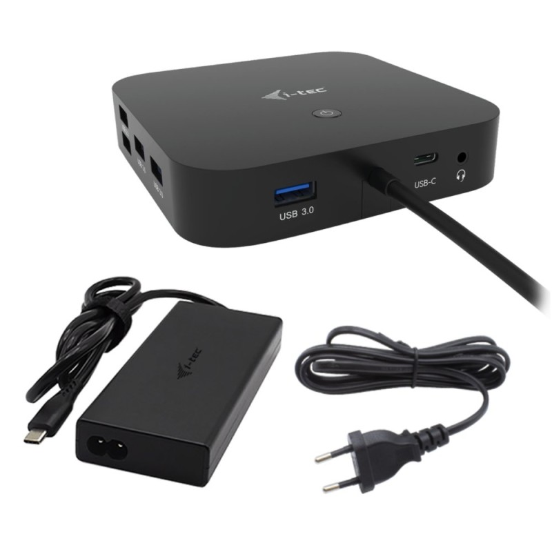 i-tec USB-C HDMI DP Docking Station, Power Delivery 100 W + Universal Charger 112 W